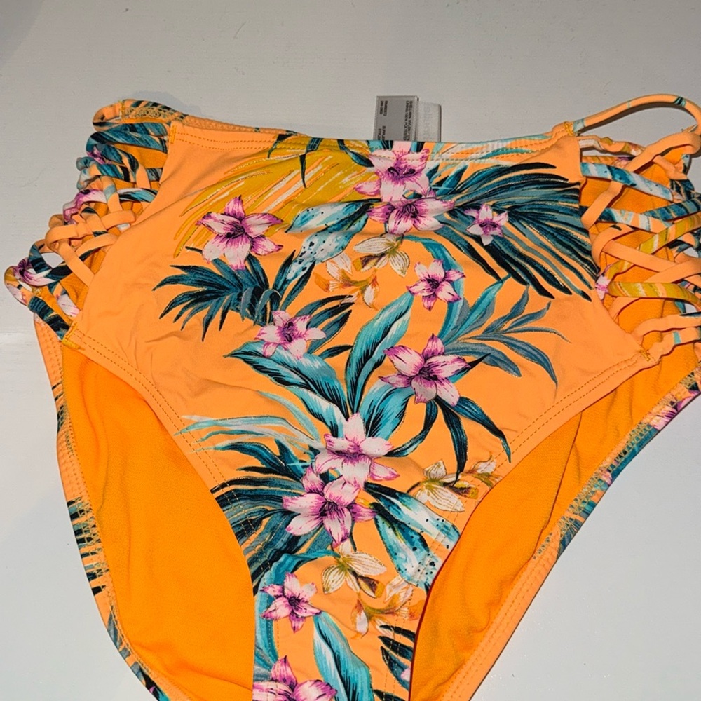 High waisted bikini bottoms